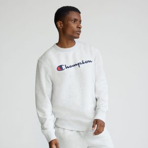 Powerblend Crewneck Sweatshirt. Script Logo