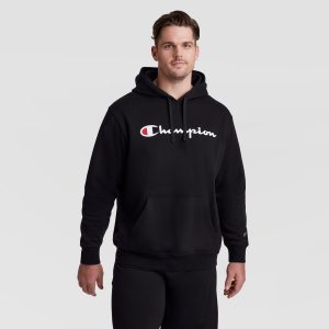 Powerblend Hoodie. Full Script Logo - Big & Tall
