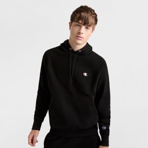 Reverse Weave Small C Hooded Sweatshirt