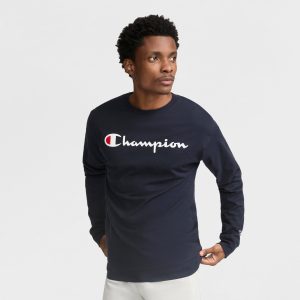 Classic Graphic Long-Sleeve T-Shirt. Script Logo