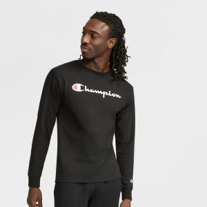Classic Graphic Long-Sleeve T-Shirt. Script Logo