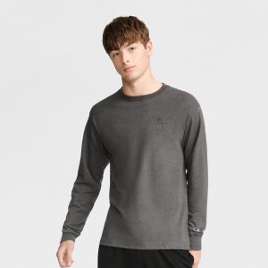 Classic Long Sleeve T-Shirt. Embroidered C Logo