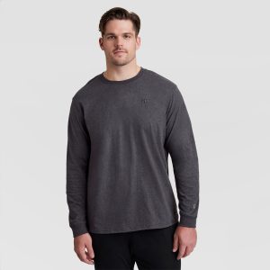 Classic Long Sleeve T-Shirt. Embroidered C Logo - Big & Tall