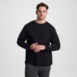Classic Long Sleeve T-Shirt. Embroidered C Logo - Big & Tall