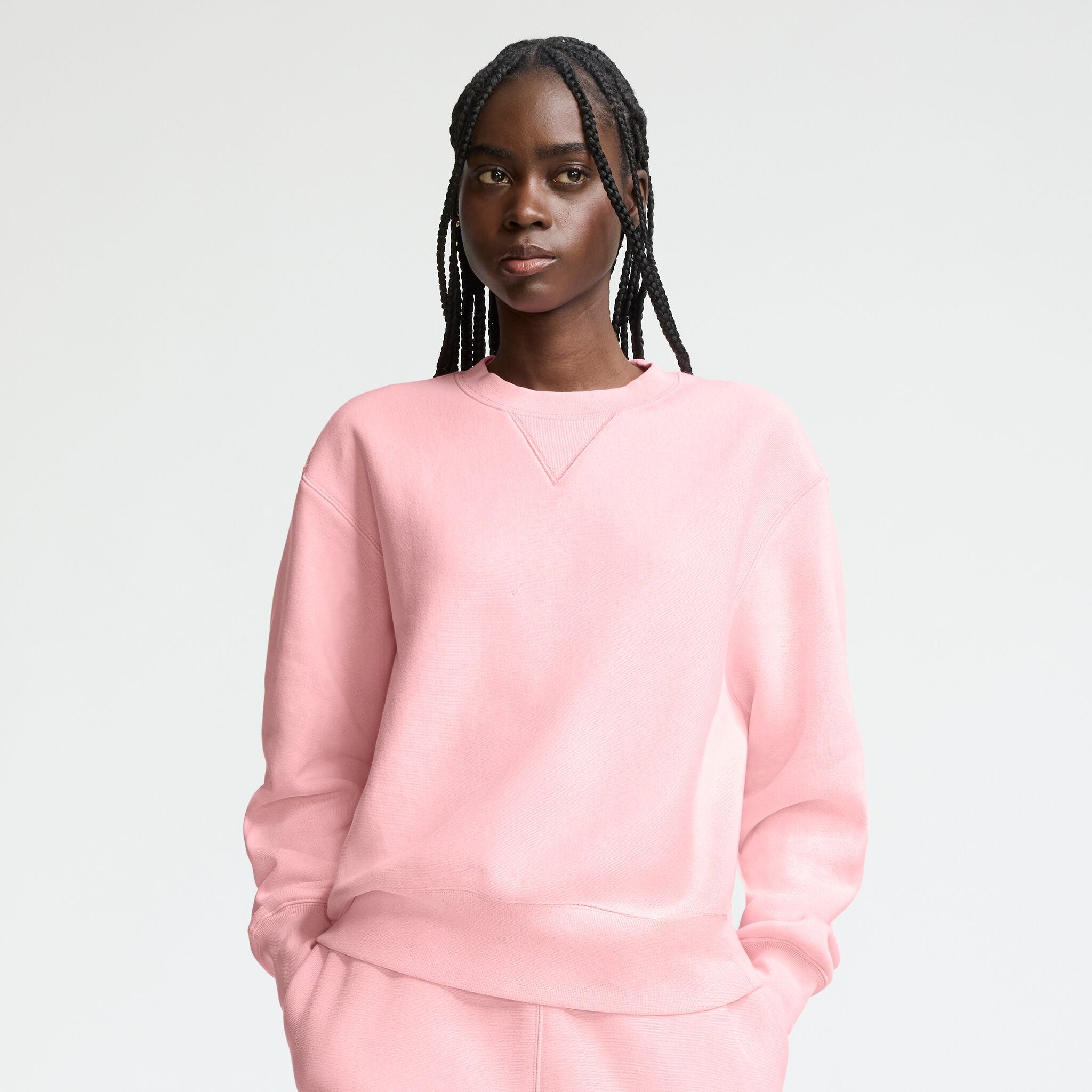 Reverse Weave Crew Neck Sweatshirt