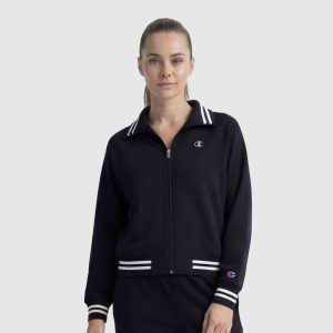 Pitcher Full-Zip Mockneck Top. C Logo