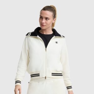 Pitcher Full-Zip Mockneck Top. C Logo