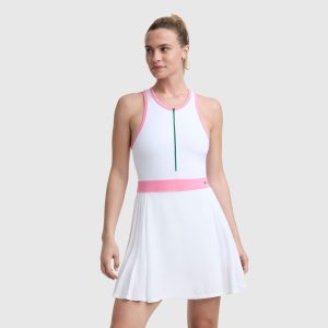 Match Point Tennis Dress. Embroidered Script Logo