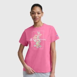 Painted Bouquet Graphic T-Shirt. C Logo