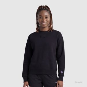 Powerblend Crewneck Sweatshirt. Embroidered Script Logo